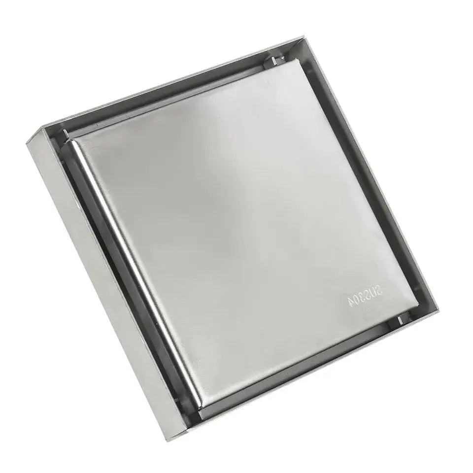 Bangqi Invisible Floor Drain Linear Drainage Strainer 50mm Outer Brushed Hotel Basin Style SUS304 Stainless Steel Modern ISO