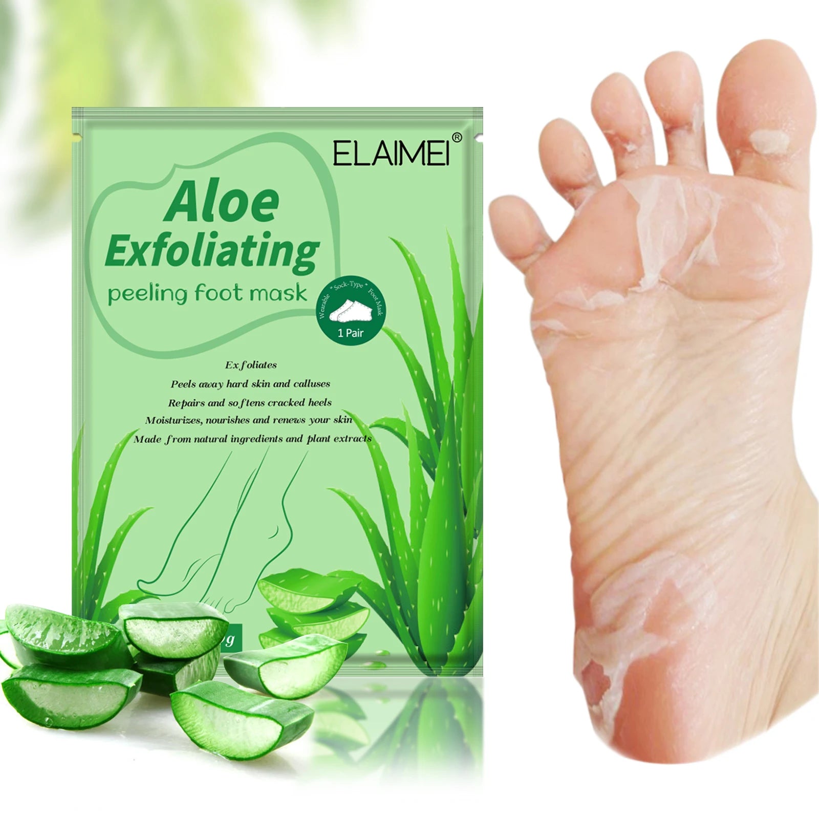 Private Label Peeling Foot Masking Socks Korean Customized Moisturizing Exfoliating Non-woven Peel off Hand and Foot Mask Sheets