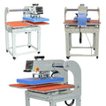 MOMOTECH 2 Station Dual Automatic Pneumatic Drive Flatbed Printer Home Use Dual Heat Press Machine for Garment Manufacturing