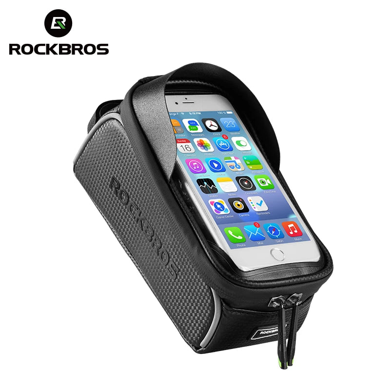 ROCKBROS 5.8Inch/6.0 Inch Bicycle Waterproof Touch Screen Cycling Top Front Tube Frame Bag