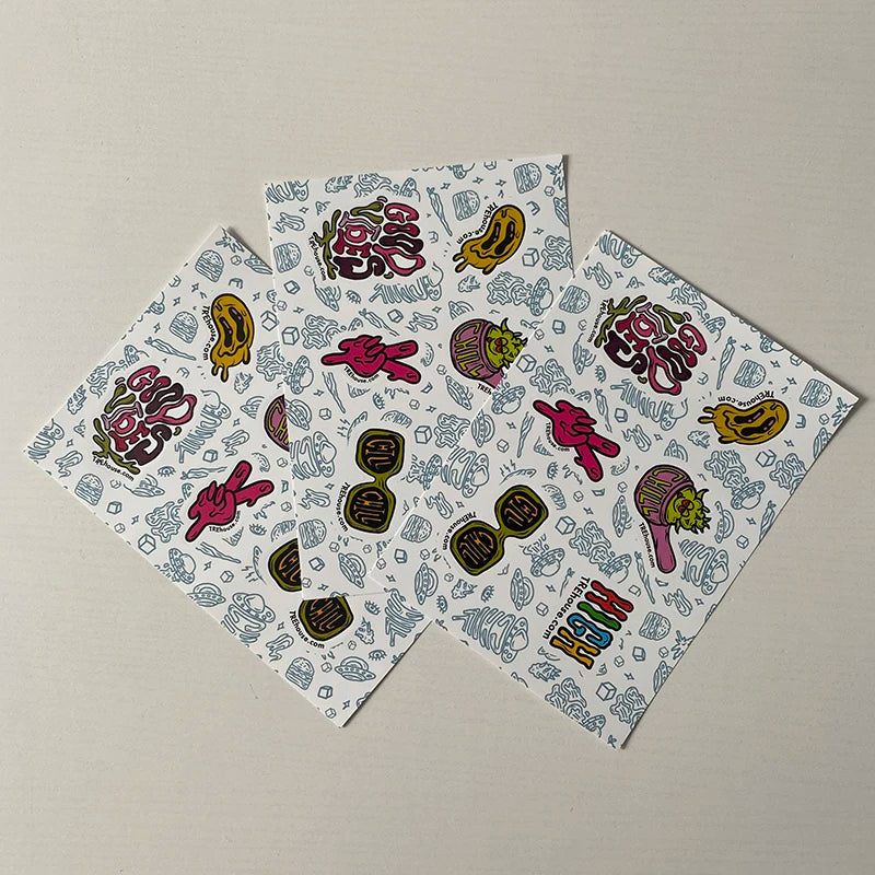 Chinese Factory Digital Printing Vinyl Adhesive Sticker Custom Sheet Kiss Cut Cartoon Label Stickers Custom Logo Design