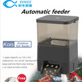 New Smart Control Automatic Fish Food Feeder Timer Battery Power Eco-Friendly 10L Silvery LCD Display All-Season Outdoor Use