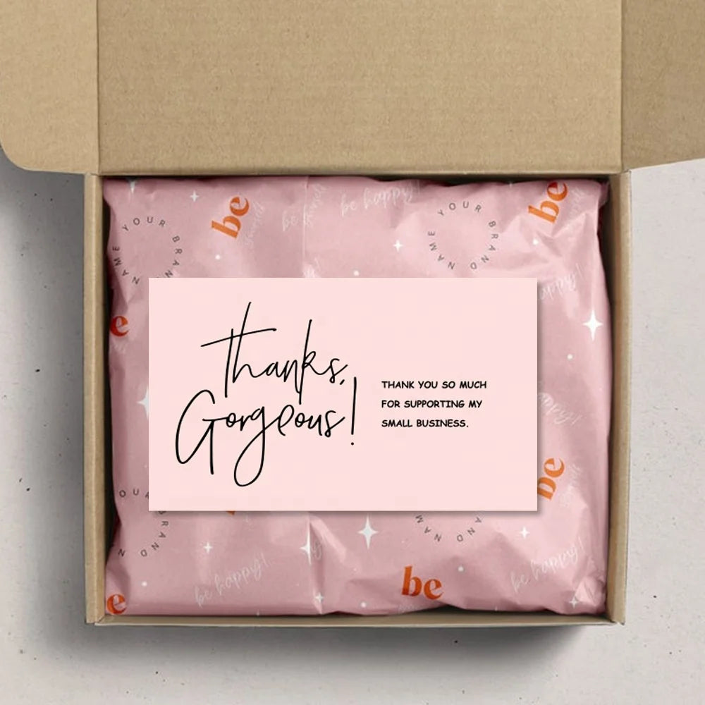 Custom Business Cards with Offset Printing on Art Paper Embossed Finish Custom Logo & Name for Wedding/Event Thank You Packaging