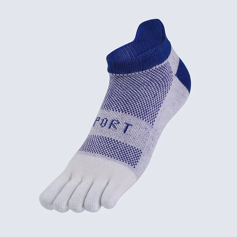 WUYANG FACTORY Custom Colorful Funny Light Weight Cool Max Ankle Running Sport 5 Toe Socks for Men