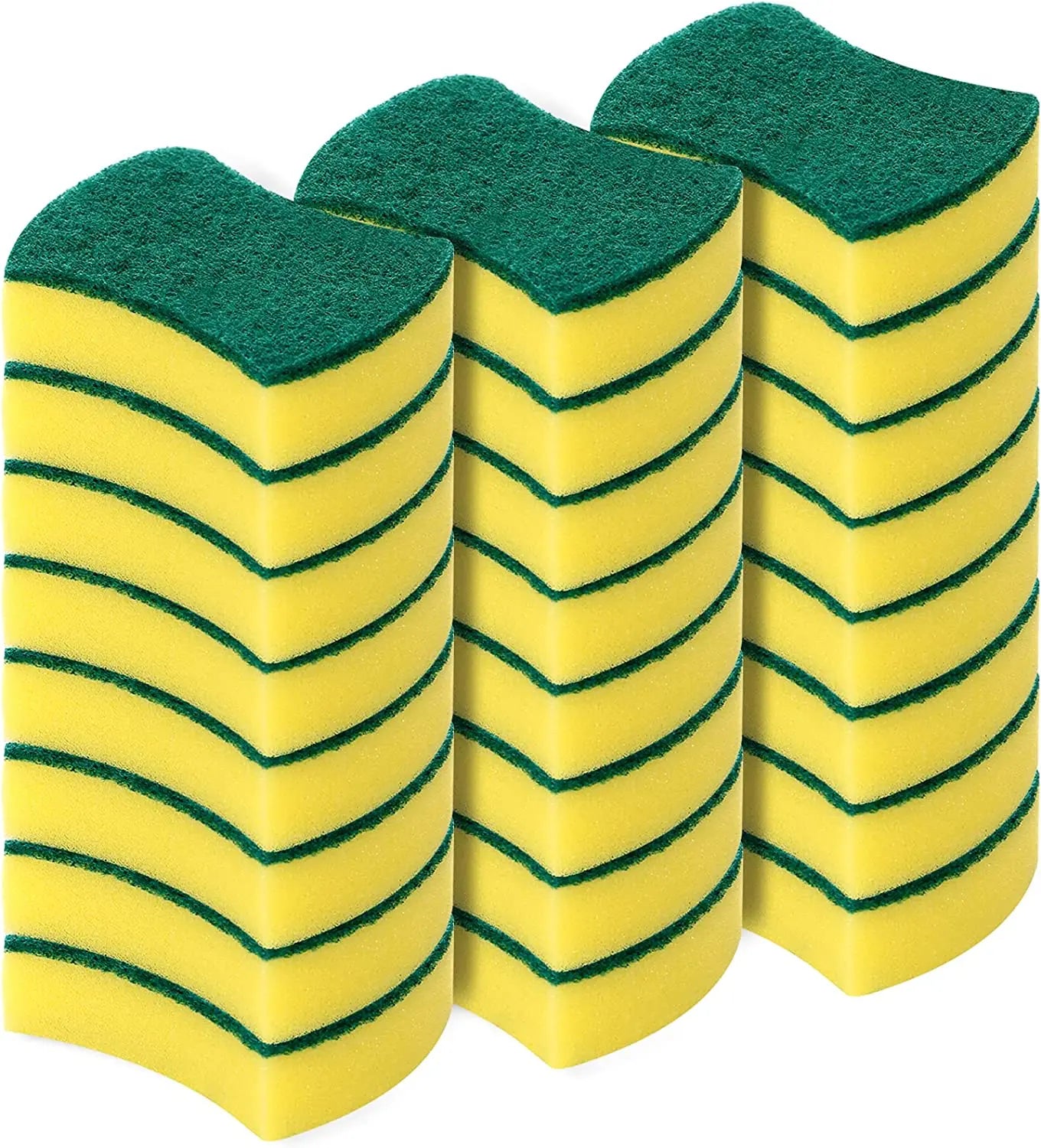 Kitchen Cleaning Sponges Double FaceSponges Scourer Eco Non-Scratch Scrub Sponge Super Absorbent Multi-Use Cleaning Sponge