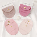 PUPPYSEW 8*8cm Microfiber Jewelry Bags Personalized  Jewelry Packaging Pouch Roubd Jewelry Pouch Bag With Logo