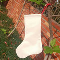 Custom Sublimation Blank Bag Printed Linen Stocks Christmas Decoration Drawstring Stocks Santa Claus Sublimation Christmas Socks