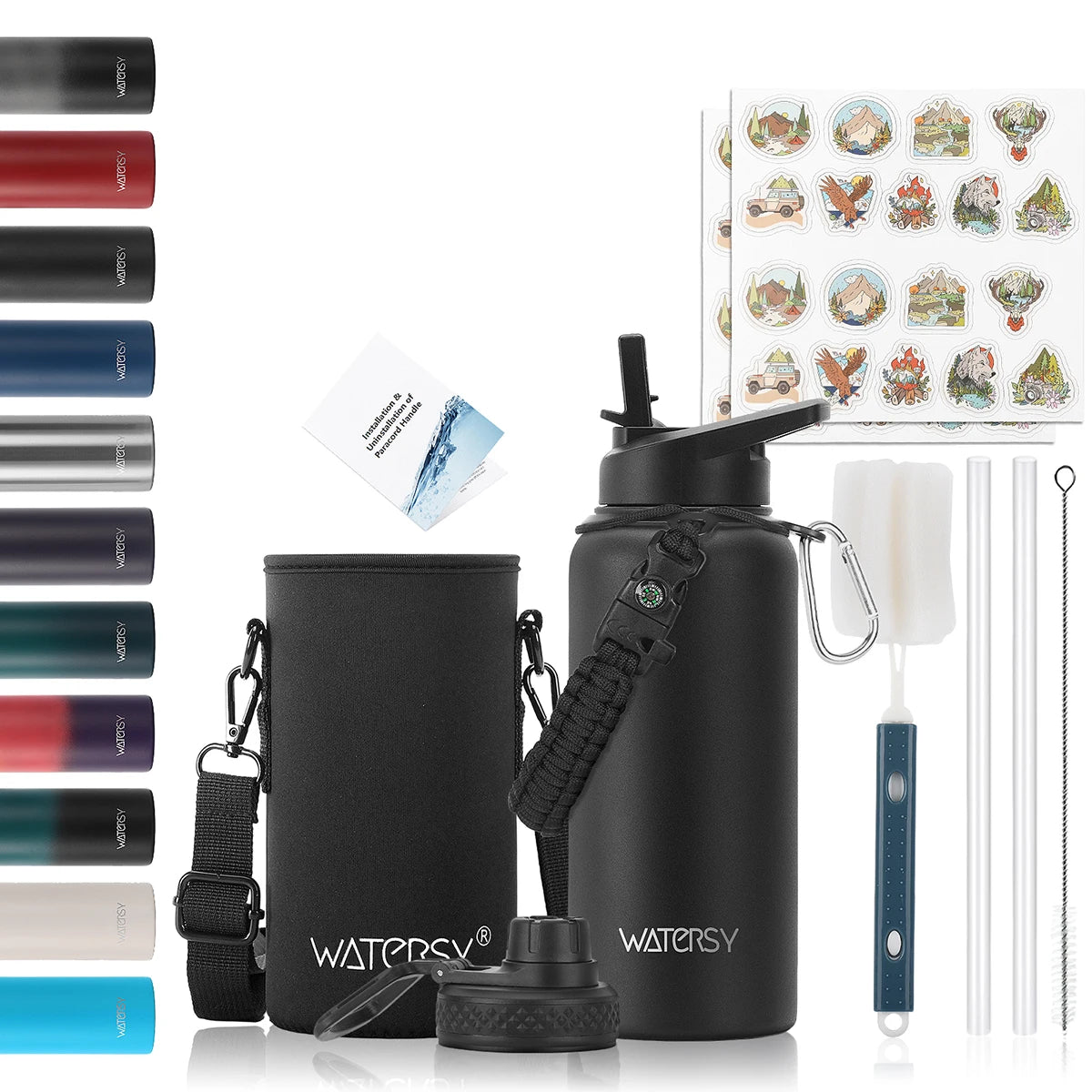 Hot Selling Watersy Sports Water Bottle Thermos Flask Large Capacity 32oz Double Wall Stainless Steel Sport Bottle for Outdoors