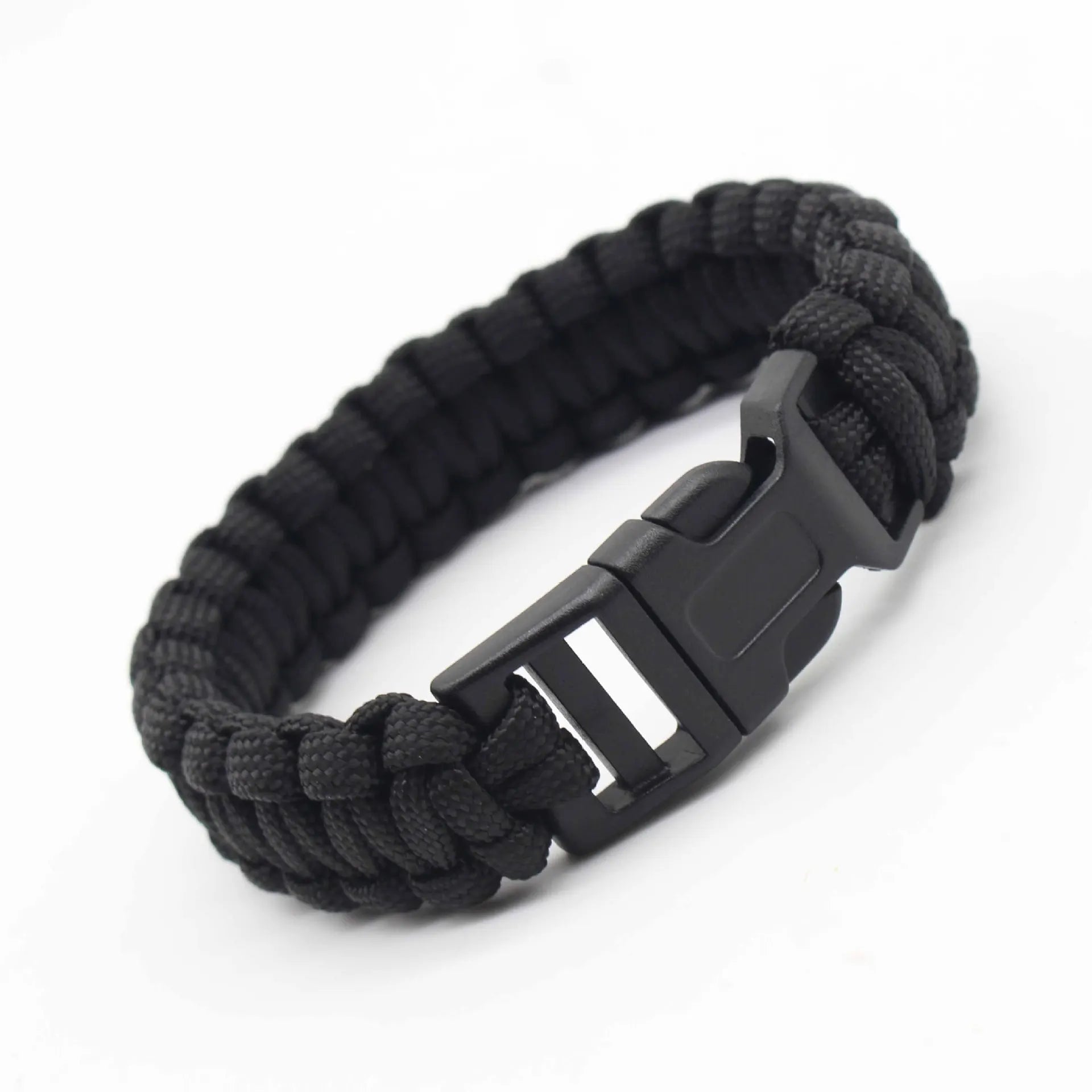 Multifunction Emergency Paracord Bracelet Outdoor Survival Parachute EDC Tool Scraper Whistle Buckle Paracord Wristband