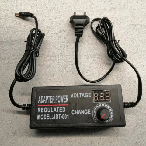 Universal Adjustable Power Supply Adapter AC100-240V to DC3-12V 5A AC/DC Switching Power Converter with LED Voltage Display