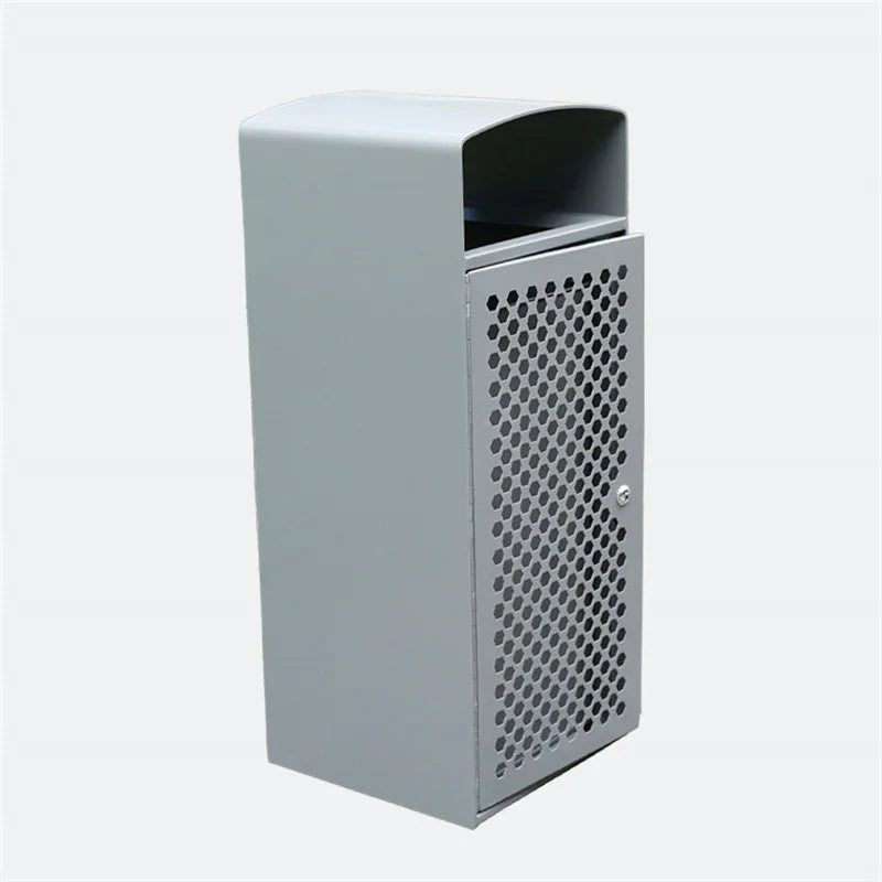 Outdoor Roadside Steel Garbage Trash Can Outside Park Metal Rubbish Litter Bin Community Commercial Recycle Sanitary Waste Bin