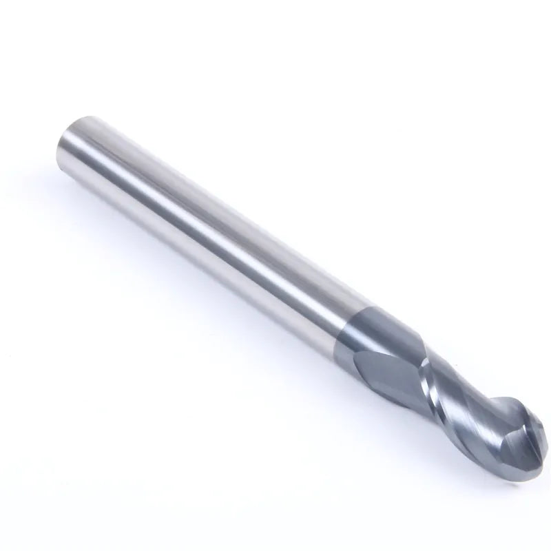 4 Flutes 2 Flutes Black Nano Coated Hrc 60 Tungsten Carbide CNC Solide Carbide CNC Ball Nose End Mill