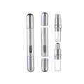 MUB New Design 10ml Travel Refillable Spray & Roller Bottle 2 in 1 Empty Aluminum Perfume Atomizer and Roll on Bottle