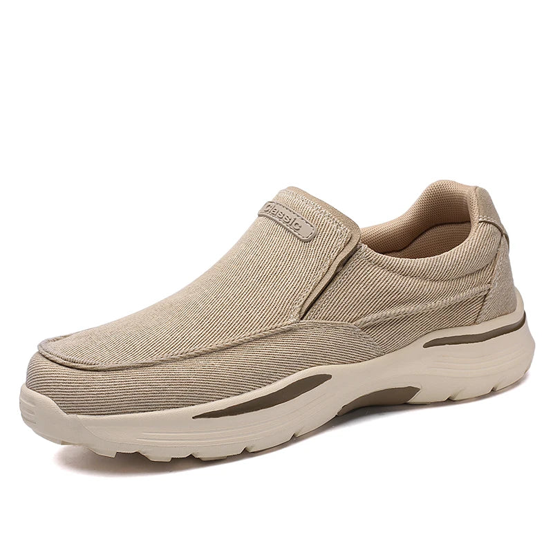Driving Loafers Men's Slip-on Casual Canvas Shoes Outdoor Footwear Bean Shoes Boat Shoes