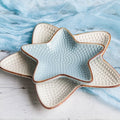 Star Shaped Dish Ceramic Tableware Dessert Salad Snack Bread Breakfast Plate