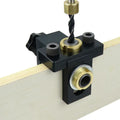 L-HT90 New Design 3 in 1 Dowel Drilling Hole Locator Jig with Drills Woodworking Hole Drilling Tools