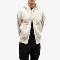 New Design Men's Oversize Double Zip Hoodie Streetwear Heavyweight Blank Zip for Autumn Season Functional Hooded Collar