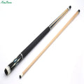 Xmlinco Hotsale 1/2 Maple Shaft Stainless Steel Joint Split Cue Billiard Decal Sticker Pool Cue with Leather Grip
