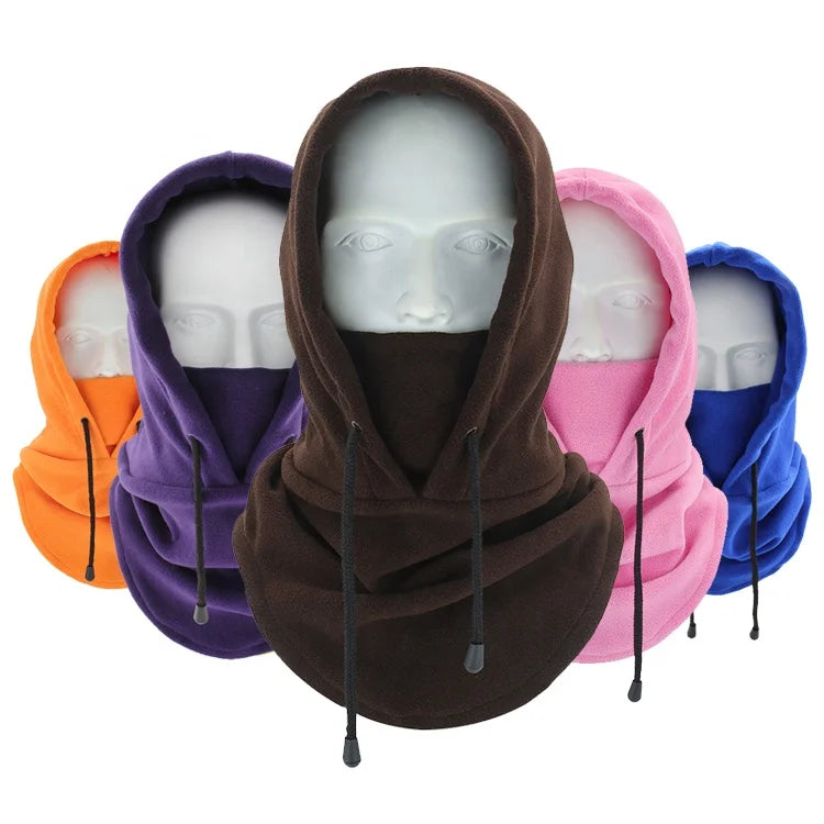 custom Design keep Warm Men Women Ski Polar  Fleece Winter Hat Balaclava Hood Face Mask