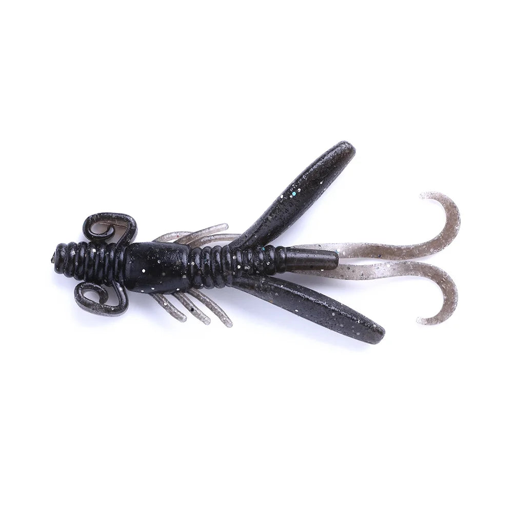 5PCS/BAG 9CM-12G Shrimp Silicon Soft Fishing Lure SOFT Rubber Fishing Bait