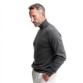 Men's Sim Fit  Merino Wool Turtleneck Sweater Breathable Long Soft Warm Winter Fashion Knit Pullover Unique Pattern Print