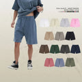 Unisex Vintage Acid Wash Fitness Sweat Shorts 100% Cotton Custom Batik Heavy 420Gsm Breathable Eco-Friendly Canvas for Men's