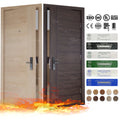 China Top Manufacturer Custom Uk FD30 Fire Rated Door Timber Fire Doors with 30 X 80 Fire Rated PET Door