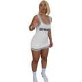 Fashionable Elegant Halter Casual Mini Fashionable Cute Pleated Fluffy Dress