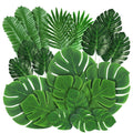 10PCS Tropical Palm Leaves Summer Monstera Artificial Turtle Leaves for Home Hawaiian Luau Beach Wedding Party Decor