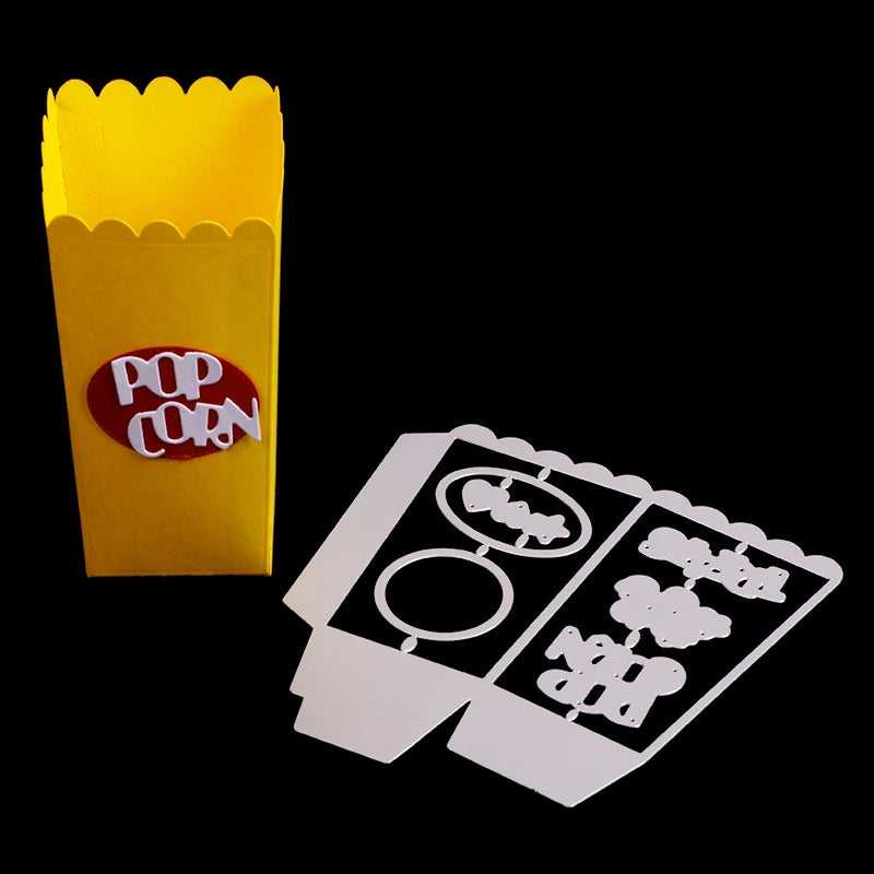 AAGU Ready to Ship Metal Carbon Steel Popcorn Box Metal Cutting Dies Scrapbook Paper Craft Decoration Dies Scrapbooking