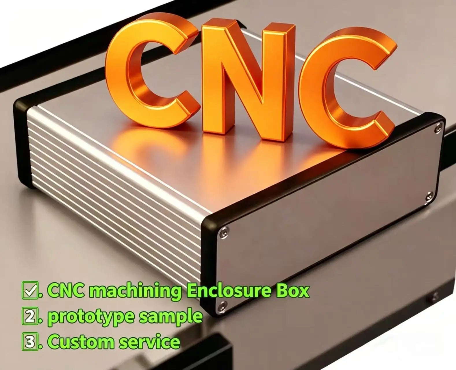 CNC Machining Anodized Aluminum Metal Electronics Instrument Junction Box PCB Enclosure for Outdoors