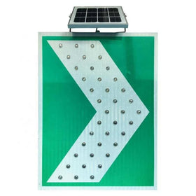 Custom Reflective Safety Flashing LED Triangle Road Sign 70cm Diamond Grade Reflective Film YCTRAFFIC Brand