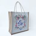Eco Friendly Grocery Daily Carrying Casual Custom logo Jute Shopping Tote Bag Gift Gym Wholesale Laminated Tote Jute Bags