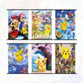 60*90cm 40*60cm 34 Designs Japan Good Quality Anime Pokemoned Pikachu Eevee Paintings Hanging Cloth Poster Wall Scroll Poster