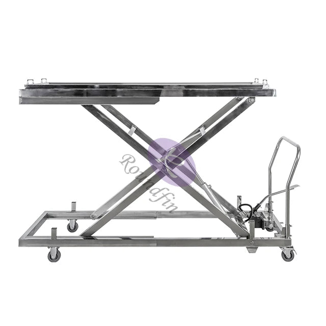 High-Quality Stainless Steel Body Lifting Trolley Funeral Corpse Trolley Mortuary Lifting Car