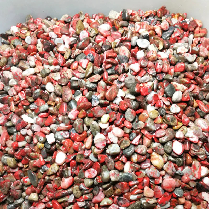 2025 Natural Clear Selenite Rock Quartz Tumbled Chips Gravels Stone Polished Tumbled Stones Bulk Crystal Chips Crushed