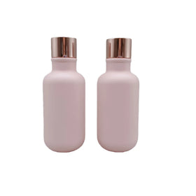 Luxury Healthy Pink Frosted Matte Toner Empty Plastic Bottles 100ml for Face Cream & Skin Care Serum