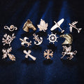 European and American Low Price Classic Mini Collar Buckle Pin Shape Badge Animal Small Brooch Pin