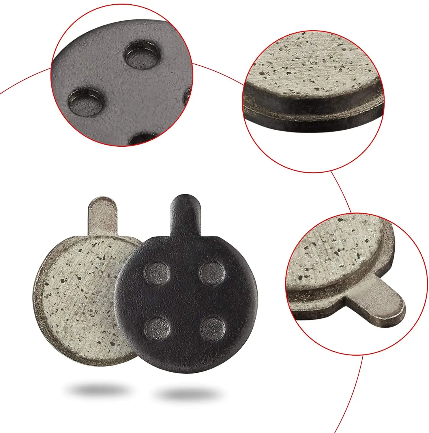 New Image Rear Wheel Brake Pads Disc Friction Plates Compatible with M365 Pro/Pro 2 Electric Scooter Electric Scooter Brake Pads