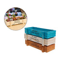 Hot Sale Retro Rectangular Wooden Flower Pot Wooden Storage Container Succulent Combination Wooden Flowerpot