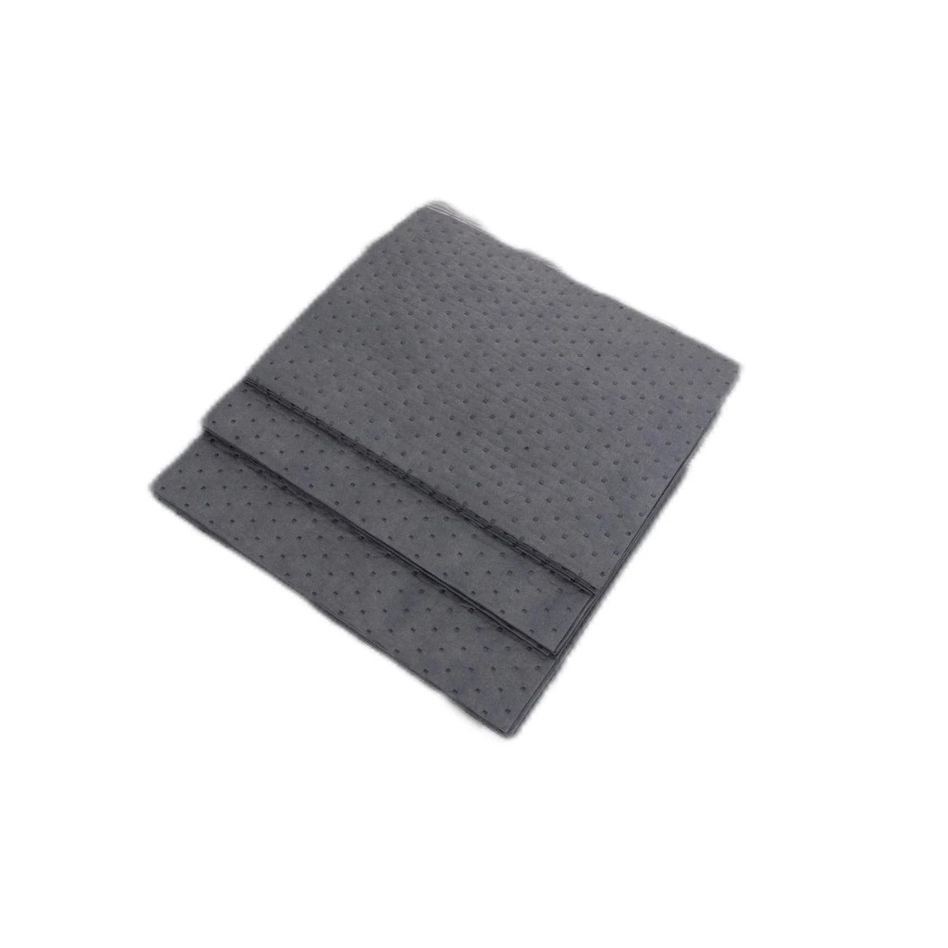 Oilspillpro GUA-P0200 Light Weight Grey Universal Absorbent Liquid Pads Can Absorb Anything and Works Everywhere Made in Jiangsu