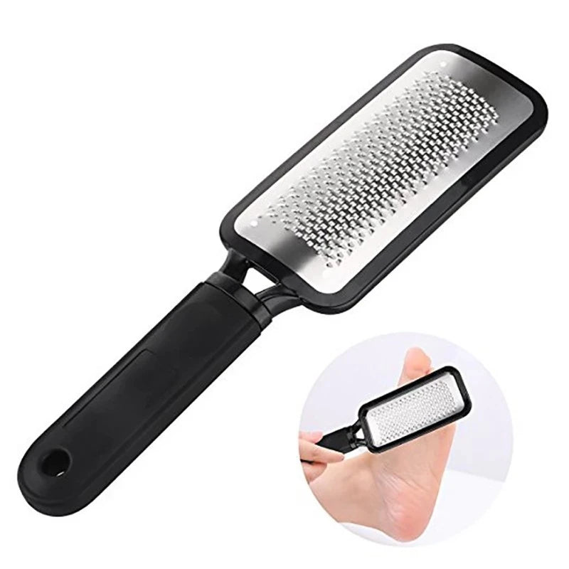 High Quality Stainless Steel ABS Foot File Pedicure Large Area Efficient Foot Repair Callus Remover Foot Care Dead Skin Removal