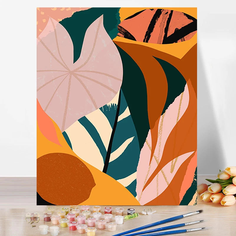 DIY Oil Paint by Numbers Painting for Adults Southeast Asia HandPainted Portrait Picture Wall Home Decoration Custom Photo Craft