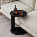 WISEMAX FURNITURE Nordic Luxury Style Home Furniture Solid Ash Wood Oval Side Table Coffee Corner Tables for Home Living Room
