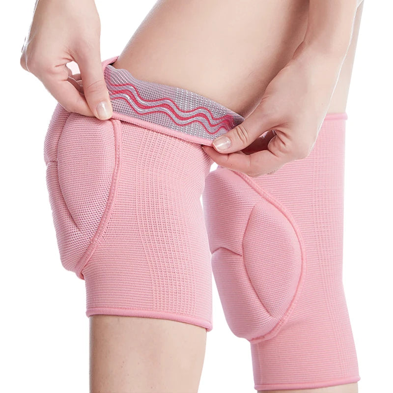Wavy Silicone Anti Slip Knee Pads Thickened Cushion Knee Protector for Dance and Sports