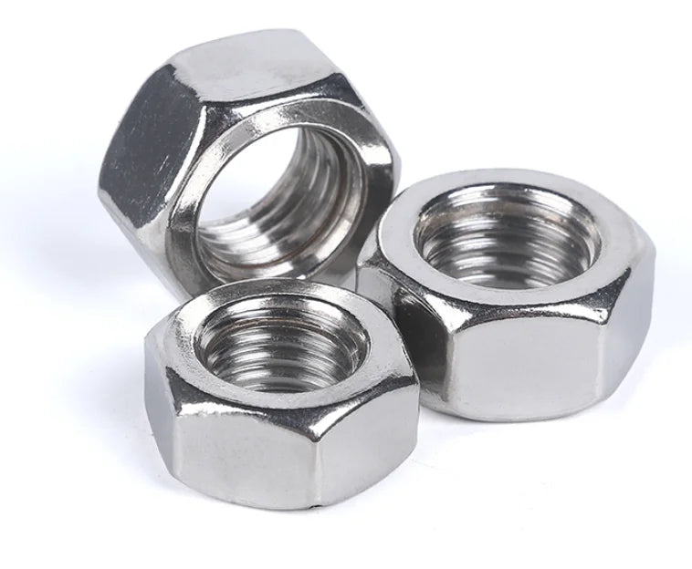 304 Stainless Steel Finished Hex Screw Nut M1 M1.2  M2 M2.5 M2.6 M3 M4 M5 M6 M8 M10 for Different Types of Nuts and Bolts