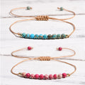 Hot Selling Imperial Jasper Natural Stone Beads Bracelet Handmade Couples Love Macrame Bracelet