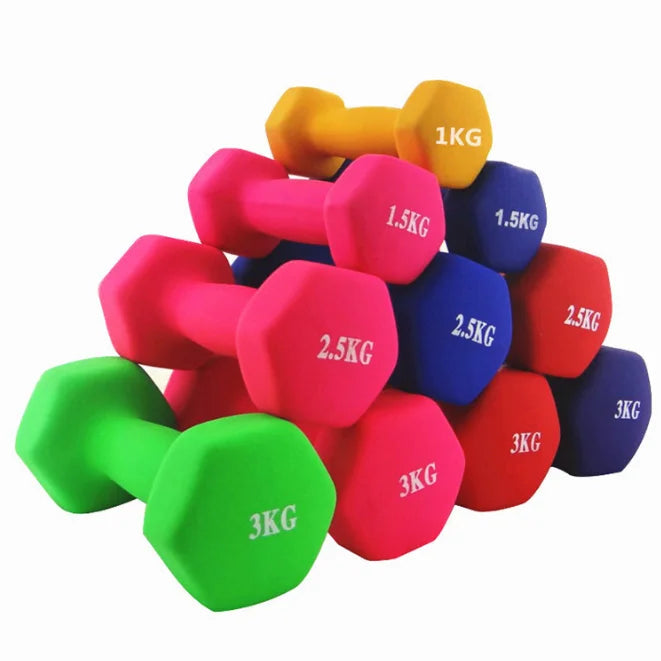Whole Sale Weight Lifting Fitness Equipment Neoprene Hex Dumbbell