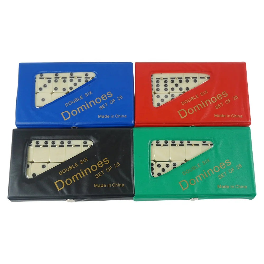 Kaile Factory Supply Ivory Domino Sets 5010 Model with Pvc Custom Color and logo Storage Box Low Moq for Other Gambling Products