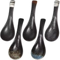 Restaurant Porcelain Japandi Eco-Friendly Soup Spoon with Short Handle for Asian Rice Table Dining and Kitchen Use
